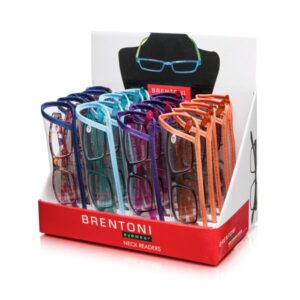 BRENTONI READING GLASSES IN CASE
